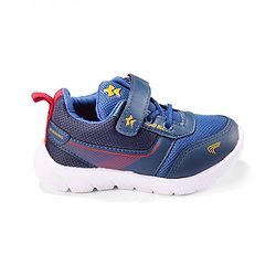 Cute Walk by Babyhug Sneakers Shoes with Velcro Closure & Star Print - Navy Blue