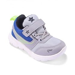 Cute Walk by Babyhug Sneakers Shoes with Velcro Closure & Star Print - Grey