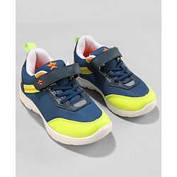 Cute Walk by Babyhug Sneakers  with Velcro Closure - Navy Blue