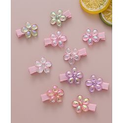Babyhug Free Size Hair Pins & Clips Pack of 10 - Multicolor