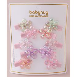 Babyhug Free Size Hair Pins & Clips Pack of 10 - Multicolor