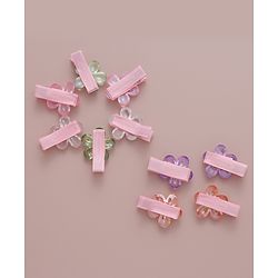 Babyhug Free Size Hair Pins & Clips Pack of 10 - Multicolor