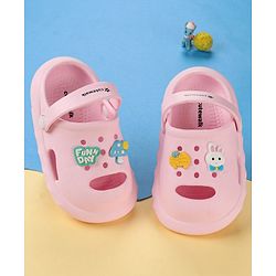 Cute Walk by Babyhug Slip on Clogs with Strap - Pink