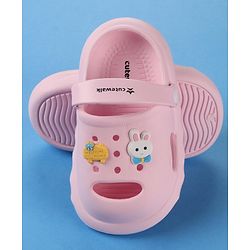 Cute Walk by Babyhug Slip on Clogs with Strap - Pink