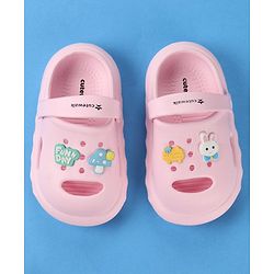 Cute Walk by Babyhug Slip on Clogs with Strap - Pink