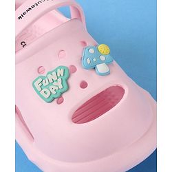 Cute Walk by Babyhug Slip on Clogs with Strap - Pink