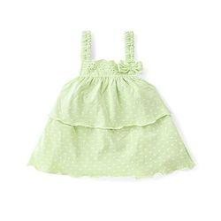 Babyhug Single Jersey Knit  Sleeveless Top & Skirt Set with Leaf Print - Multicolour