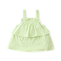 Babyhug Single Jersey Knit  Sleeveless Top & Skirt Set with Leaf Print - Multicolour