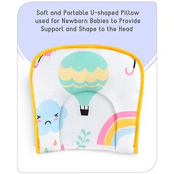 Babyhug Cotton Mattress Set with Mosquito Net Elephant Print - Pink