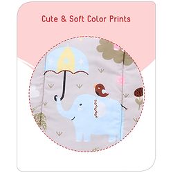 Babyhug Multi Purpose Baby Mat With Rainy Day Theme Print Set Of 3 - Light Beige