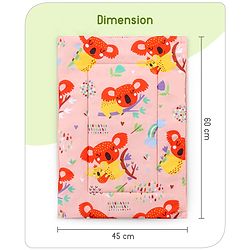 Babyhug Multi Purpose Baby Mat With Rainy Day Theme Print Set Of 3 - Light Beige