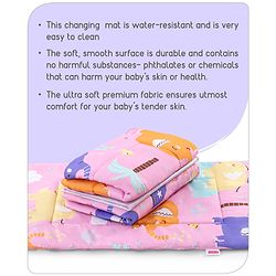 Babyhug Multi Purpose Baby Mat With Rainy Day Theme Print Set Of 3 - Light Beige