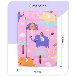 Babyhug Multi Purpose Baby Mat With Rainy Day Theme Print Set Of 3 - Light Beige