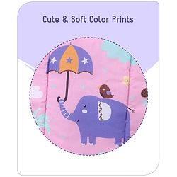 Babyhug Multi Purpose Baby Mat With Rainy Day Theme Print Set Of 3 - Light Beige