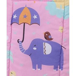 Babyhug Multi Purpose Baby Mat With Rainy Day Theme Print Set Of 3 - Light Beige