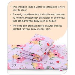Babyhug Multi Purpose Baby Mat With Rainy Day Theme Print Set Of 3 - Light Beige