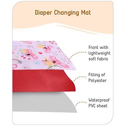Babyhug Multi Purpose Baby Mat With Rainy Day Theme Print Set Of 3 - Light Beige