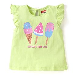 Babyhug Cotton Half Sleeves T-Shirts With Polka Dots & Ice-Cream Graphics Pack of 3 - Multicolor