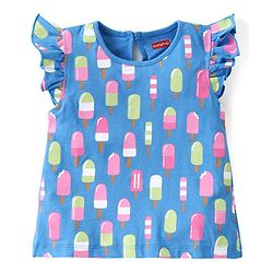 Babyhug Cotton Half Sleeves T-Shirts With Polka Dots & Ice-Cream Graphics Pack of 3 - Multicolor
