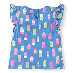 Babyhug Cotton Half Sleeves T-Shirts With Polka Dots & Ice-Cream Graphics Pack of 3 - Multicolor