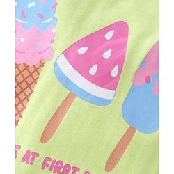 Babyhug Cotton Half Sleeves T-Shirts With Polka Dots & Ice-Cream Graphics Pack of 3 - Multicolor
