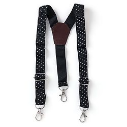 Babyhug Full Sleeves Party Wear Dobby Shirt & Trousers Set with Bow & Suspender - Maroon