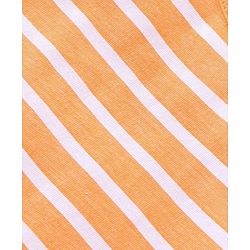 Babyhug 100% Cotton Knit Sleeveless Striped Sando - Orange