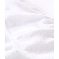 Babyhug Cotton Knit Frill Sleeves Floral Bouquet Printed Top with Frill Detailing - White