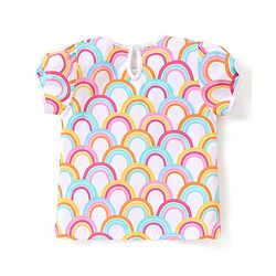 Babyhug Cotton Half Sleeves Top Text Print Pack of 2 - Multicolour