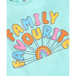 Babyhug Cotton Half Sleeves Top Text Print Pack of 2 - Multicolour