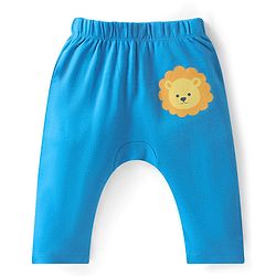 Babyhug Cotton Interlock Knit Full Length Diaper Leggings Stripes & Animal Print Pack Of 3 - Multicolor