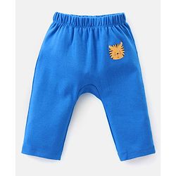 Babyhug Interlock Knit Full Length Diaper Pants Animal Print Pack of 3 - Multicolour