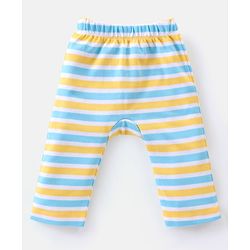 Babyhug Interlock Knit Full Length Diaper Pants Animal Print Pack of 3 - Multicolour