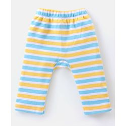 Babyhug Interlock Knit Full Length Diaper Pants Animal Print Pack of 3 - Multicolour