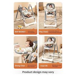 Babyhug Swing High Chair - Grey