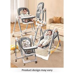 Babyhug Swing High Chair - Grey