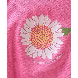 Babyhug 100% Cotton Knit Frill Sleeves Polka Dots & Floral Printed Antibacterial Front Open Vests Pack of 3 - Pink & Green