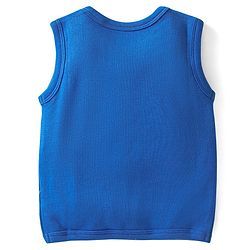 Babyhug 100% Cotton Antibacterial  Sleeveless Vests Striped & Animal Print Pack of 3 - Multicolour