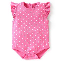 Babyhug 100% Cotton Knit Half Sleeves Onesies Floral Print Pack of 2 - Multicolour