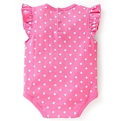 Babyhug 100% Cotton Knit Half Sleeves Onesies Floral Print Pack of 2 - Multicolour