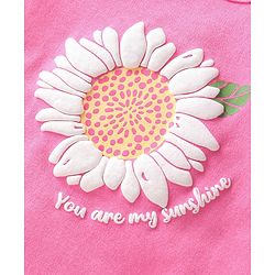 Babyhug 100% Cotton Knit Half Sleeves Onesies Floral Print Pack of 2 - Multicolour