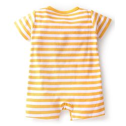 Babyhug 100% Cotton Knit Half Sleeves Romper With Dino Print Pack of 2  - Multicolor