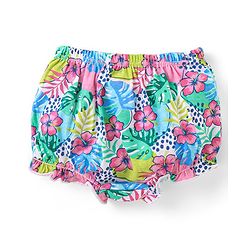 Babyhug 100% Cotton Antibacterial Bloomers Polka Dots and Floral Print Pack of 3 - Pink & Green