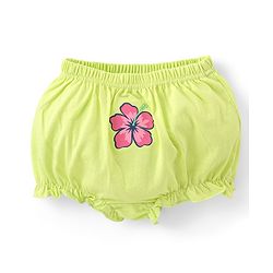 Babyhug 100% Cotton Antibacterial Bloomers Polka Dots and Floral Print Pack of 3 - Pink & Green