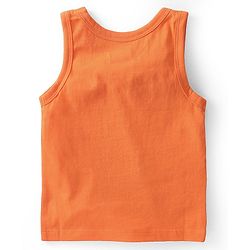 Babyhug 100% Cotton Antibacterial Sleeveless Sando with Elephant & Boat Print Pack Of 3 - Blue & Orange