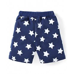 Babyhug Disney Cotton Knit Half Sleeves Shorts Night Suit With Mickey Mouse Graphics - Light Green & Blue