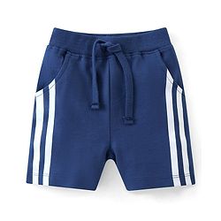 Babyhug Cotton Knit Half Sleeves Soccer Printed T-Shirt with Shorts Set - Green & Navy Blue
