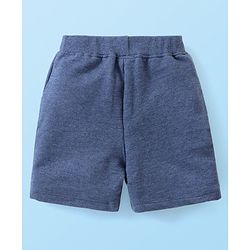 Babyhug Single Jersey Knit Half Sleeves T-Shirts & Shorts Set with Beach Theme Print - White Yellow & Blue