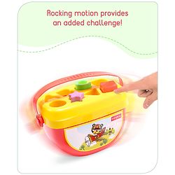 Babyhug Premium My First Shape Sorter Toy - Red|16 Blocks| Sorting & Stacking Toys for 18+ Months| Activity Toys for Toddlers|BIS Certified
