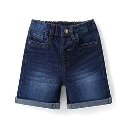 Babyhug Cotton Woven Half Sleeves Checks Shirt & Denim Shorts Set - Pink & Blue